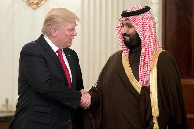 Donald Trump and Mohamed bin Salman have both accused Iran of involvement in the tanker attacks