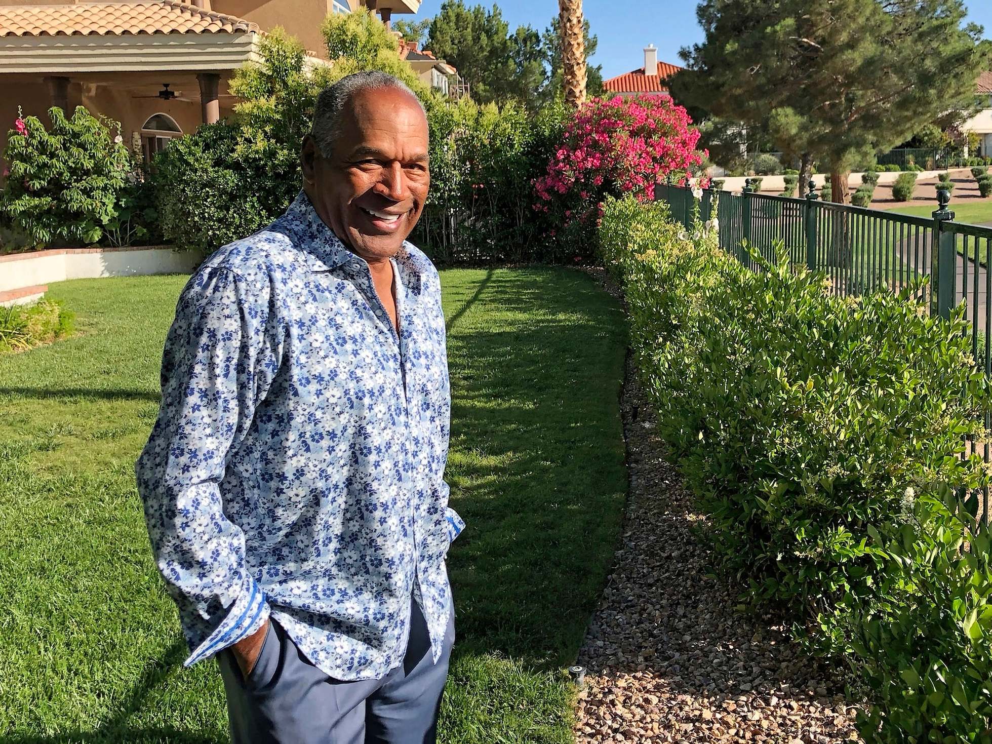 OJ Simpson at his Las Vegas home