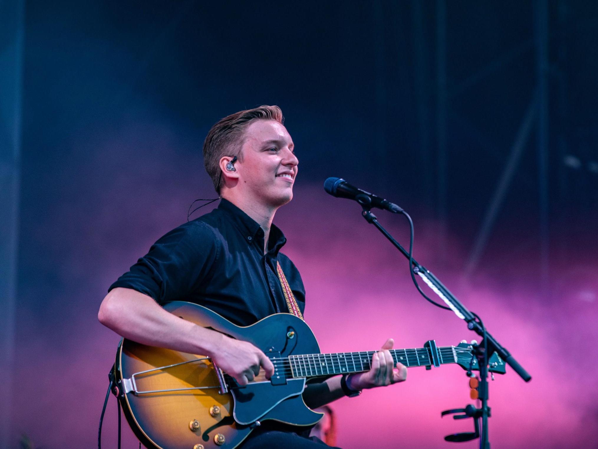 George Ezra performs a headline slot at Isle of Wight festival