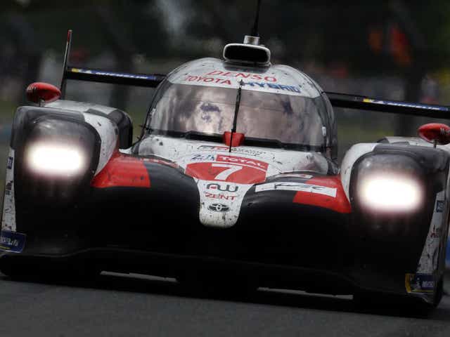 Toyota sent the No 7 car out of the pits with a puncture due to a faulty wheel sensor