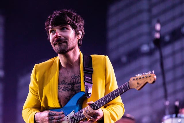 Simon Neil of Biffy Clyro performs at Isle of Wight festival, Sunday 16 June 2019