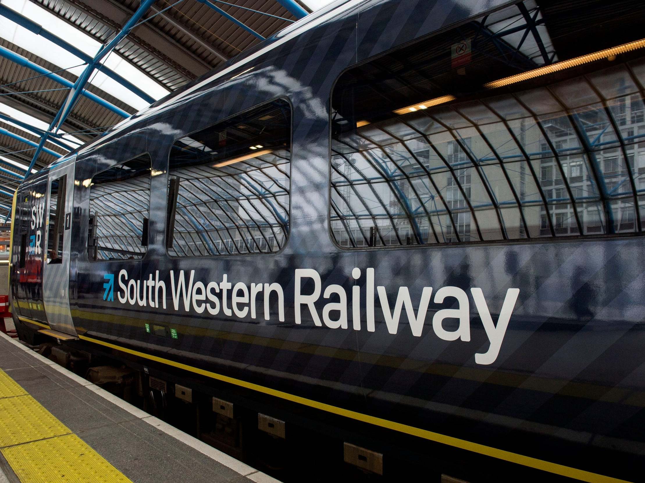 File image of South Western Railway train in London Waterloo station.