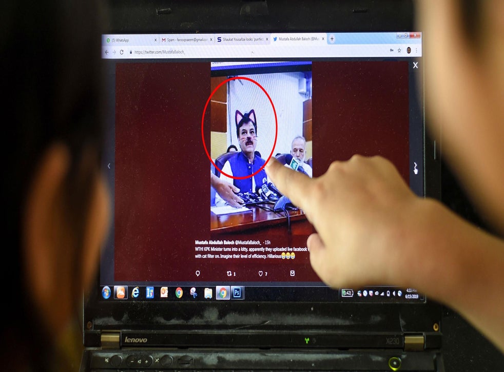 Pakistan politician accidentally live-streams a press conference with
