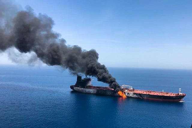 Last week, the US blamed Iran’s Revolutionary Guard for an attack on two oil tankers in the Gulf of Oman