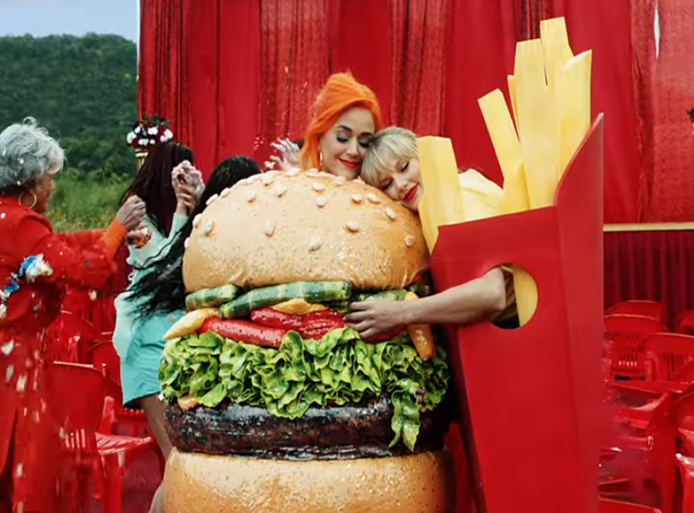 Katy Perry and Taylor Swift in the 'You Need to Calm Down' video