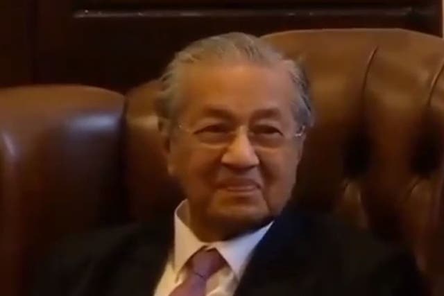 Mahathir Mohamad was speaking at the Cambridge Union