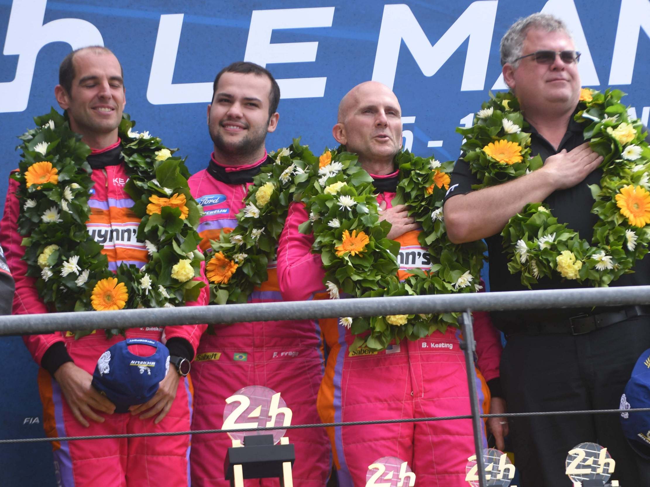 Jeroen Bleekemolen, Felipe Fraga and Ben Keating has their Le Mans 24 Hours GTE Am victory stripped from them