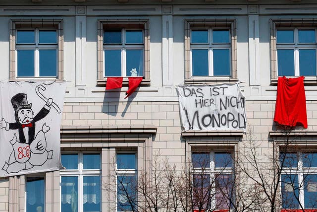 Berlin tenants protest against rising rents