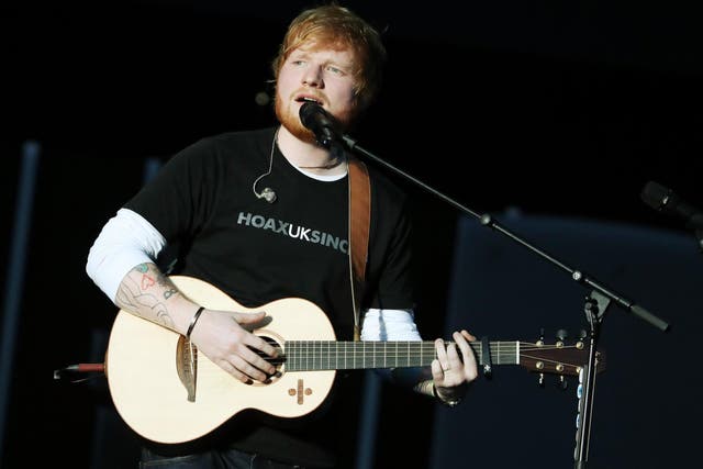 Ed Sheeran performs during the Global Citizen Festival: Mandela 100 at FNB Stadium on 2 December, 2018 in Johannesburg, South Africa.