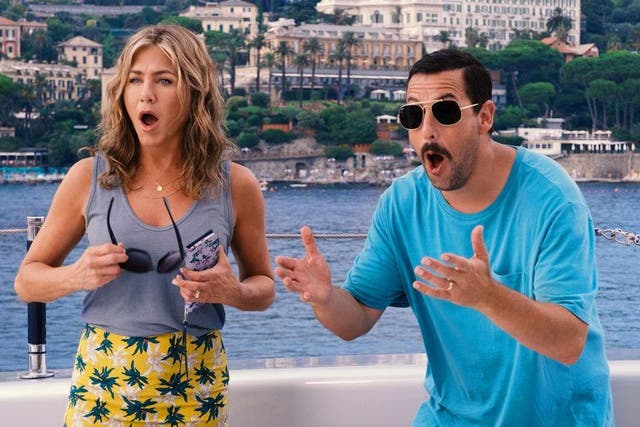 Jennifer Aniston and Adam Sandler in Netflix hit 'Murder Mystery'
