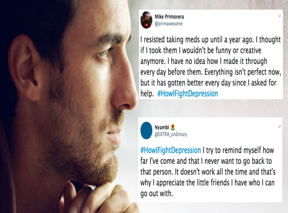 Mental health People with depression share advice with Twitter hashtag