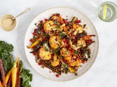 How to make harissa cauliflower with herby lentils and tahini