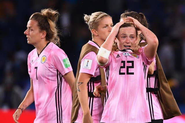Scotland players react to Argentina's late comeback