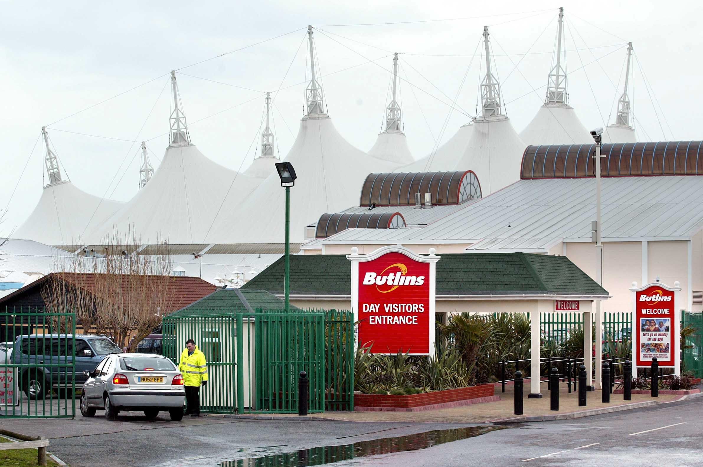 The day visitors' entrance at Butlin's holiday park in Bognor Regis, West Sussex.