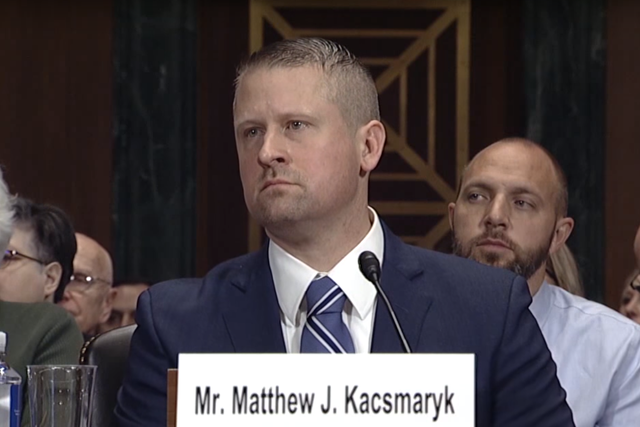 US Senate votes to confirm Matthew Kacsmaryk (pictured) to the federal bench despite his 'hateful' stance towards LGBT+ people