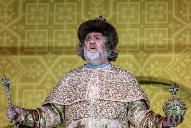 Bryn Terfel as Boris Godunov in the Royal Opera House's production