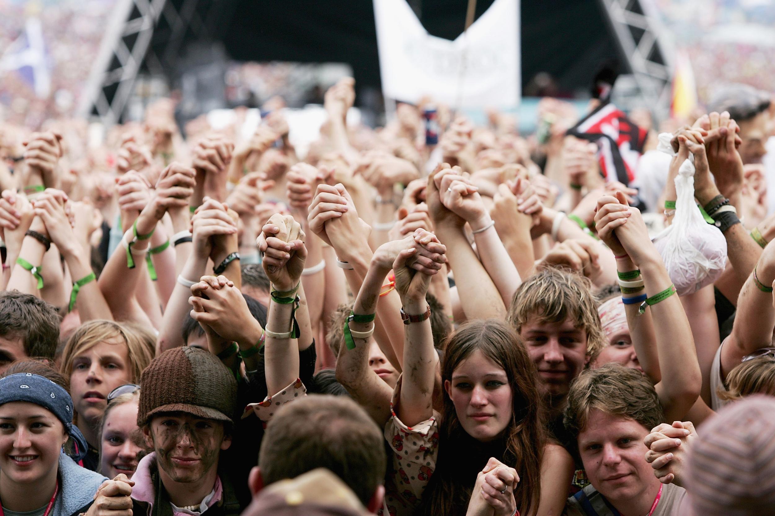 Festival crowds don’t take well to pushing and shoving