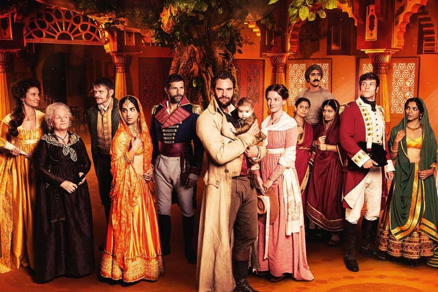 A passage to Downton: Tom Bateman (centre) leads the cast of ITV drama ‘Beecham House’