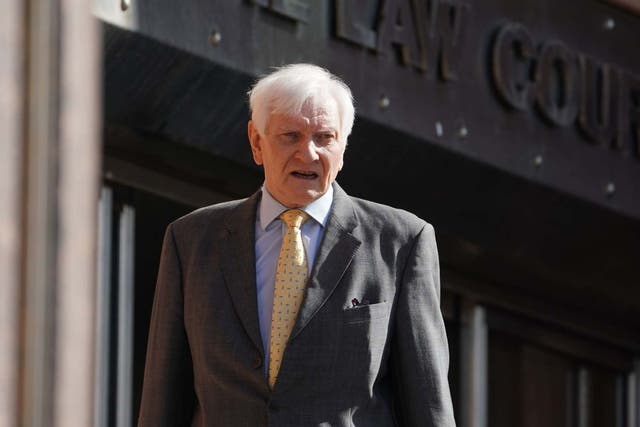Former Tory MP Harvey Proctor, pictured on his way to give evidence in the trial, was one of those named by Beech