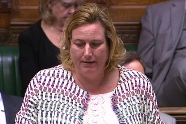 Tory MP Antoinette Sandbach was sent abusive messages by a male colleague
