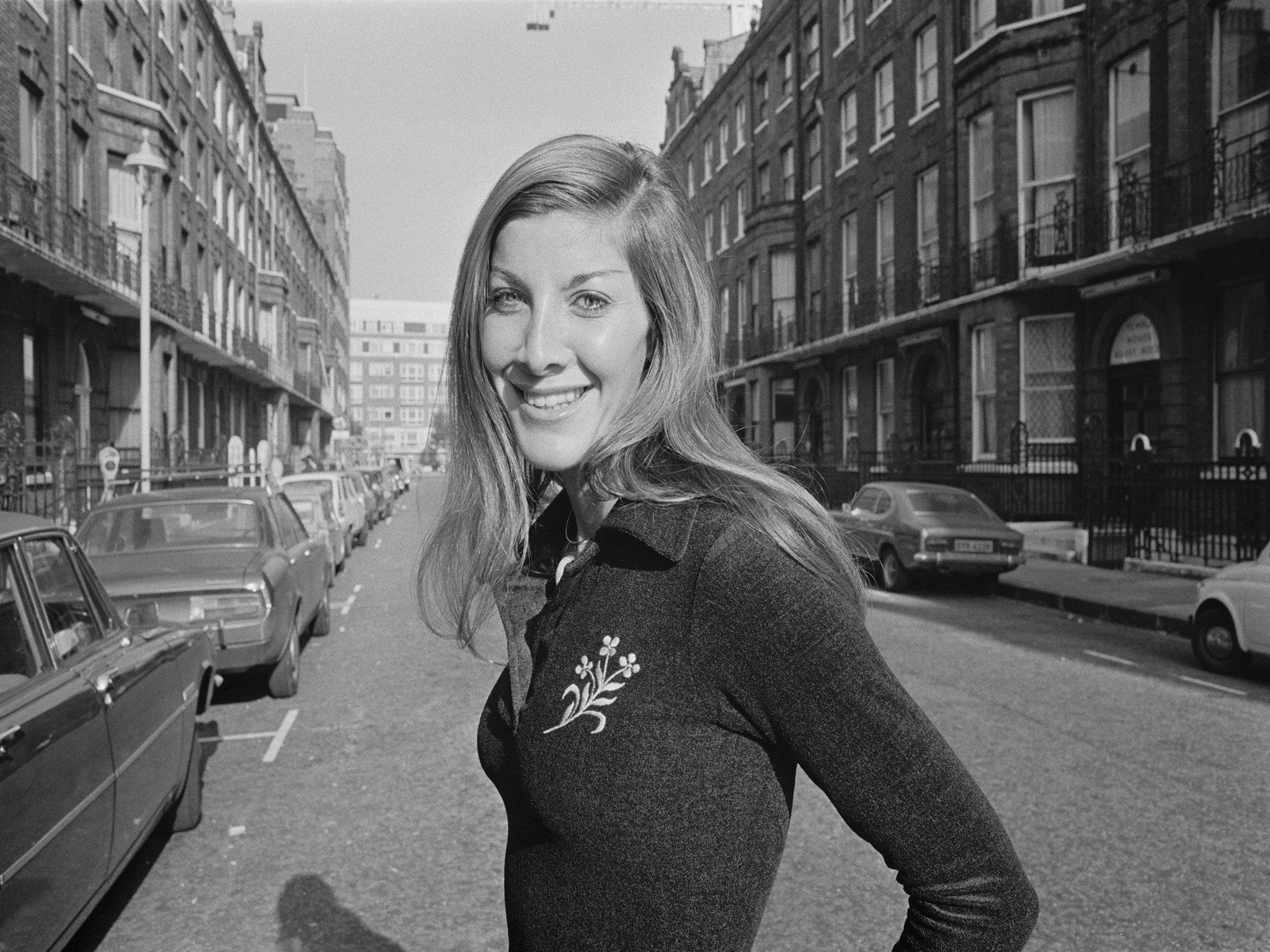 British yoga teacher Lyn Marshall, October 1975 (Getty)