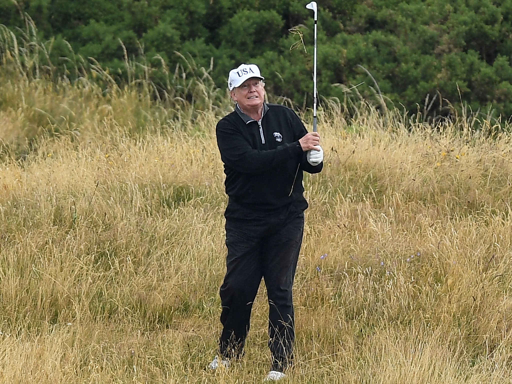 Mr Trump spent two days at his Turnberry golf course in Scotland in the middle of an official trip to Europe