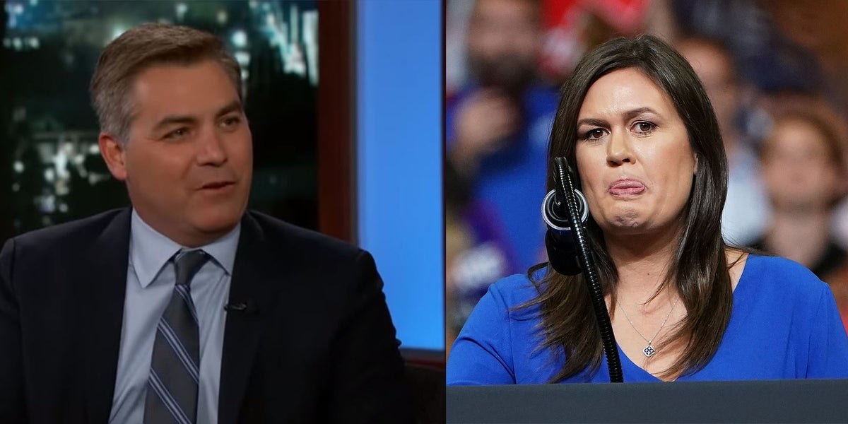 Jimmy Kimmel Cnn S Jim Acosta Reveals That Sarah Sanders Once Sang A Christmas Song With Him Indy100 Indy100