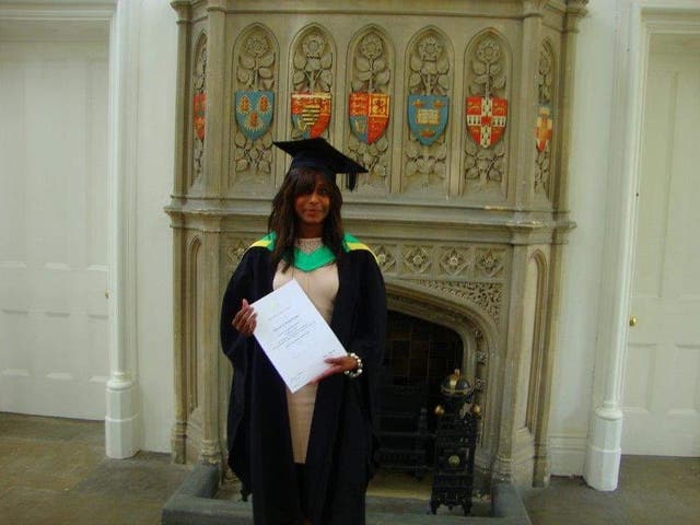 Mahe Henadeerage on her graduation day