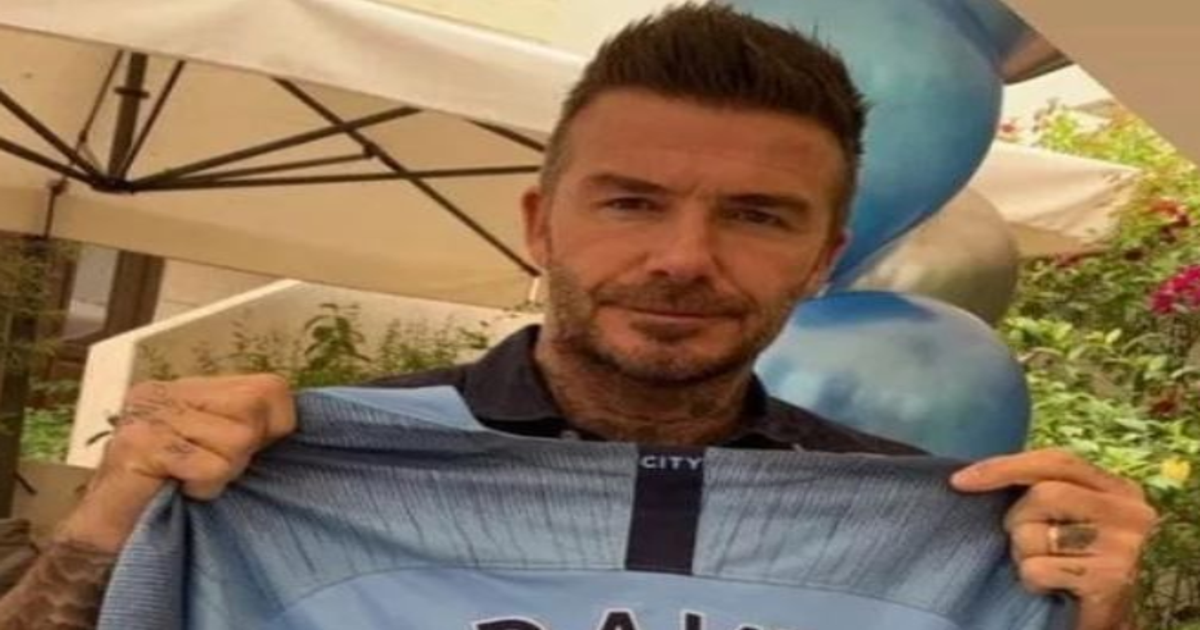 Victoria Beckham pranks David with Man City shirt featuring his hated  nickname