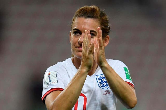 England's Karen Carney celebrates