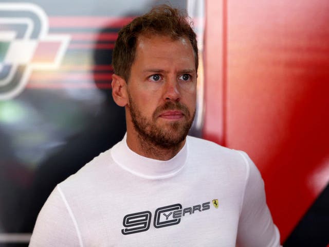 Sebastian Vettel of Ferrari