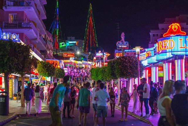 British tourists have for years been flocking to the district of Punta Ballena for its nightlife