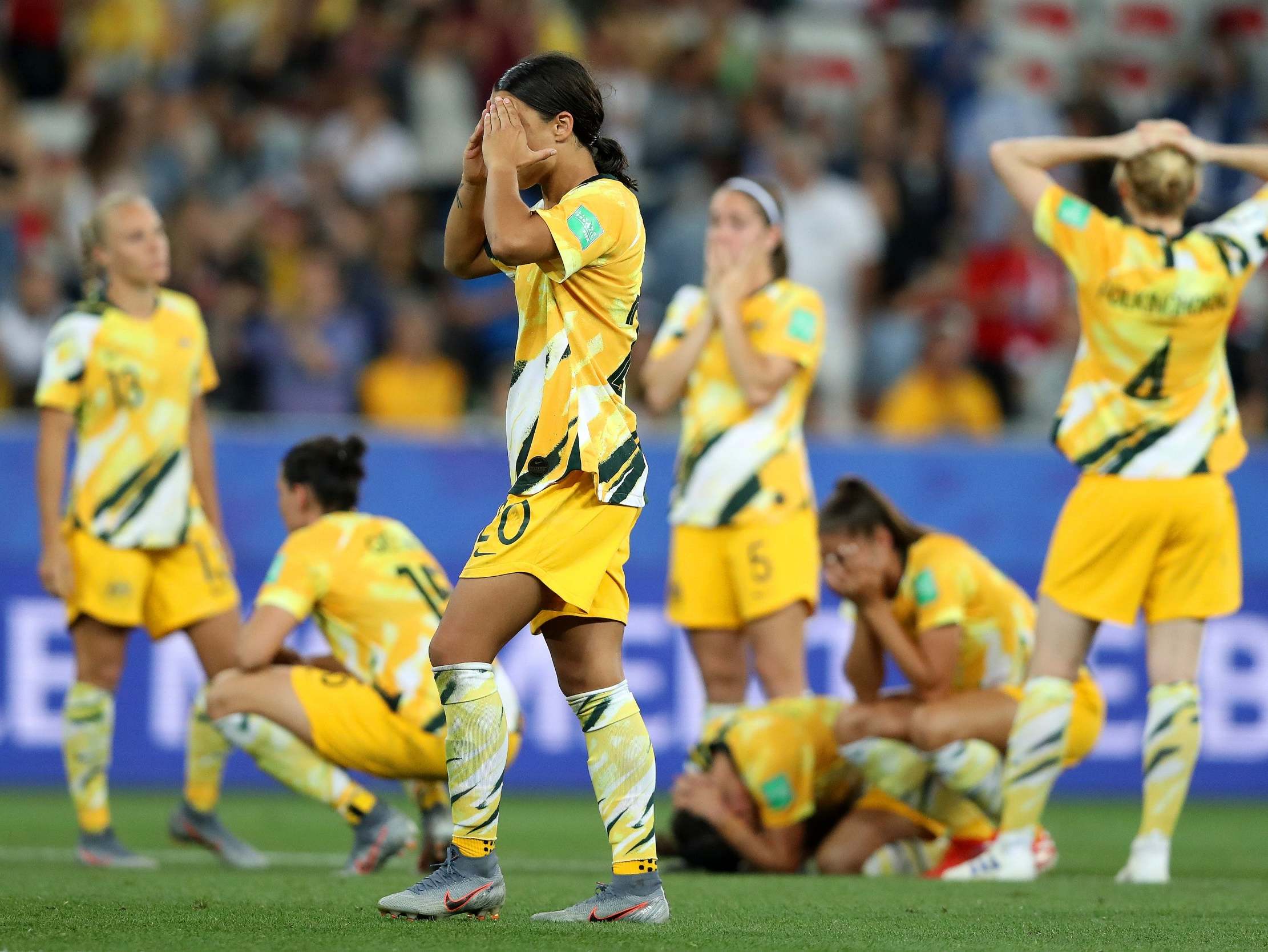 Australia were knocked out in the round of 16