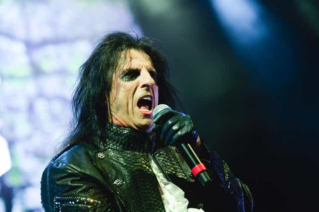 Alice Cooper performing at the Greek Theatre, Los Angeles, in May 2019