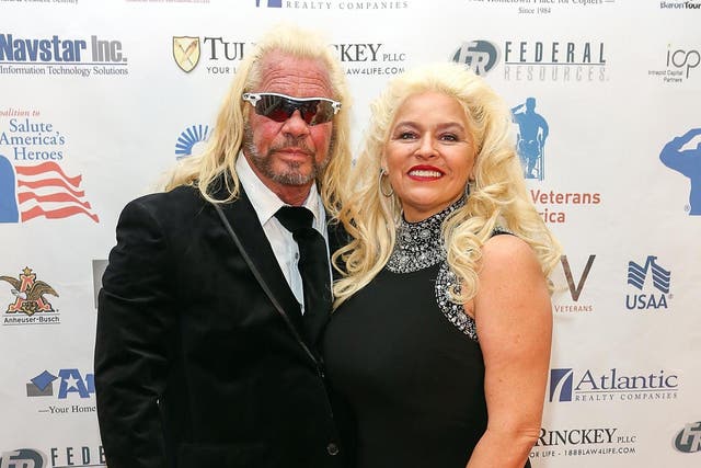 The reality TV star Beth Chapman, pictured here with husband Duane 'Dog the Bounty Hunter' Chapman, has been admitted to an intensive care unit