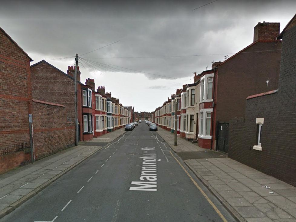 The attack took place on Manningham Road in the Anfield district of Liverpool at 9.20pm on Saturday night
