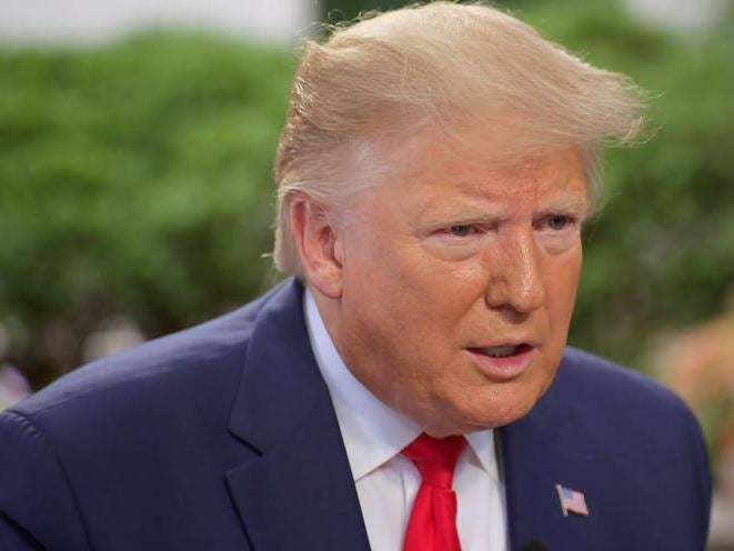 Mr Trump gave a series of rambling answers during the interview