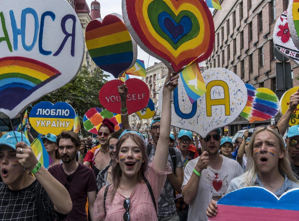 Ukraine holds country's largest ever gay pride parade The Independent