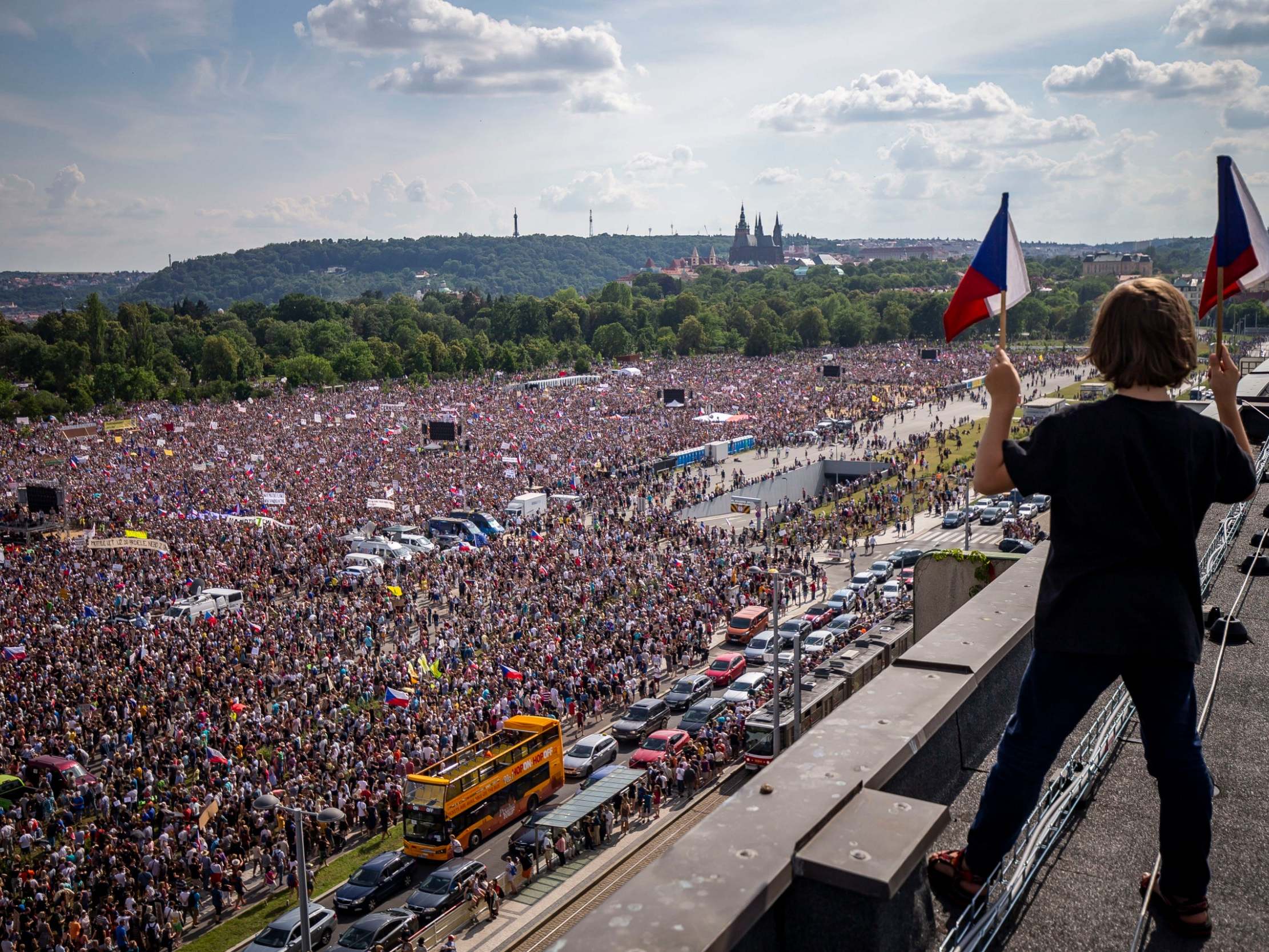 About a quarter of a million protesters called for the prime minister and justice minister to quit