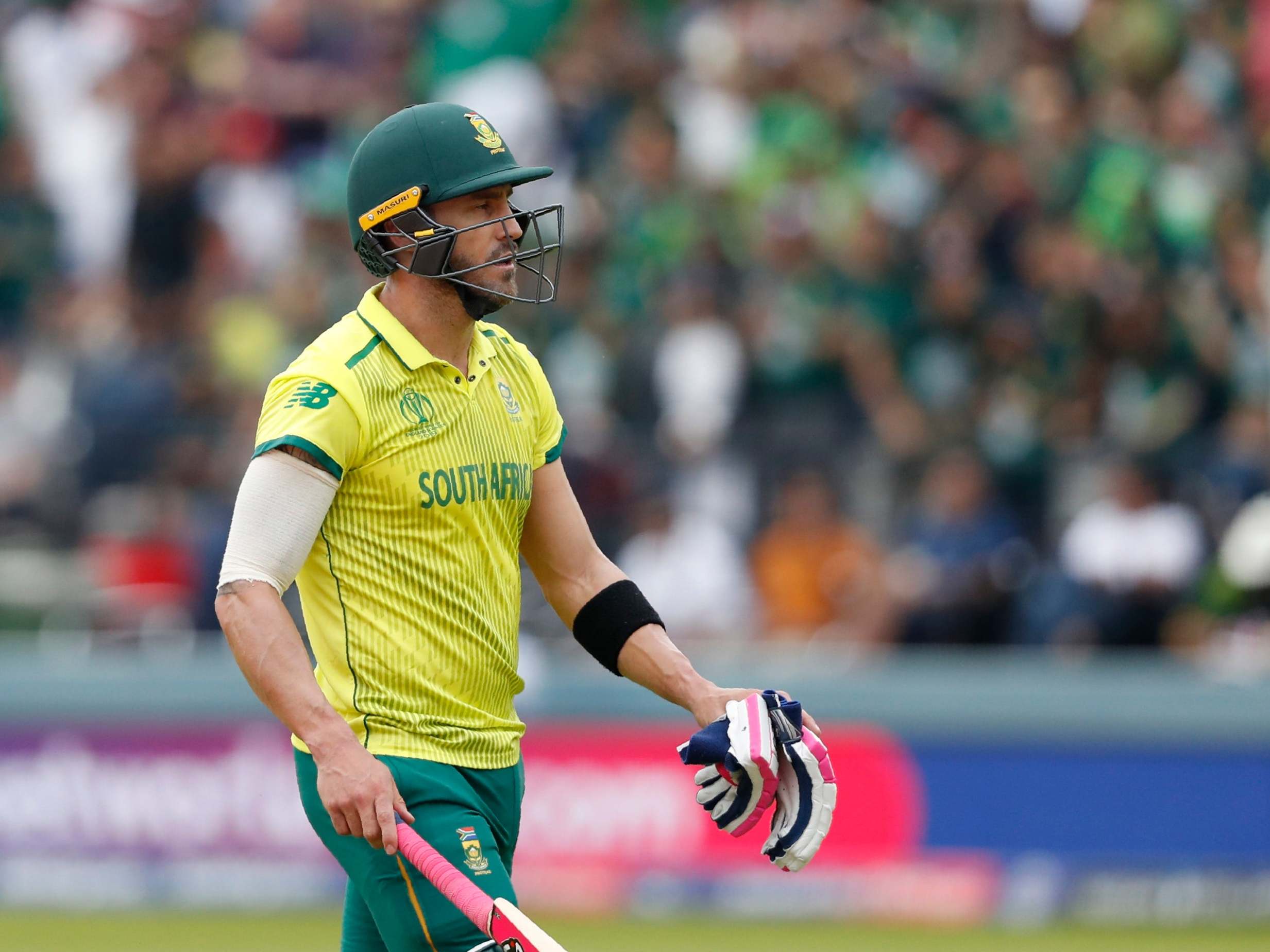 Faf du Plessis was distraught after another South Africa disaster