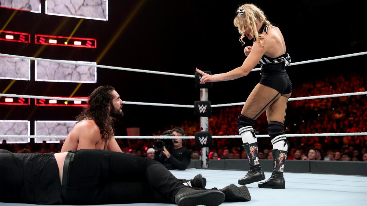 Lacey Evans was the guest referee