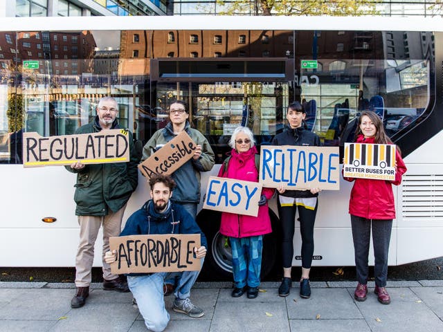 Manchester’s Better Buses campaign is run locally by the organisation We Own It, which is calling for public ownership of public services nationwide