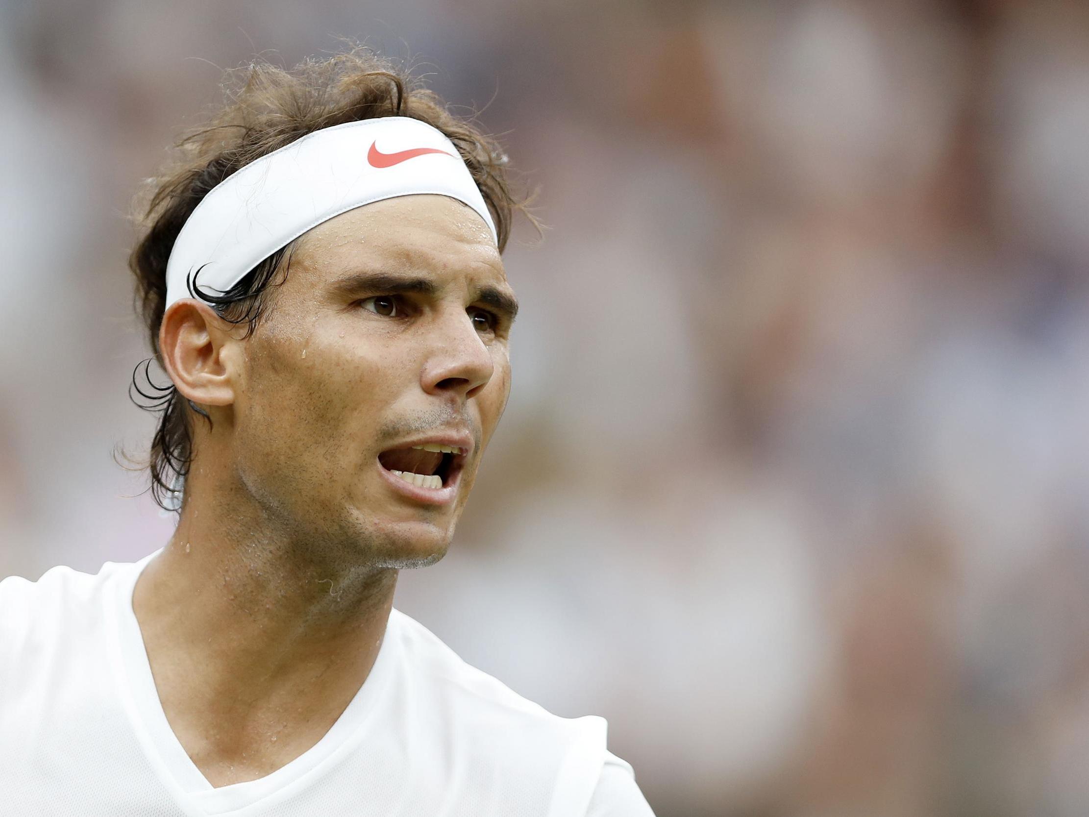 Rafael Nadal in action during last year’s semi-final against Novak Djokovic