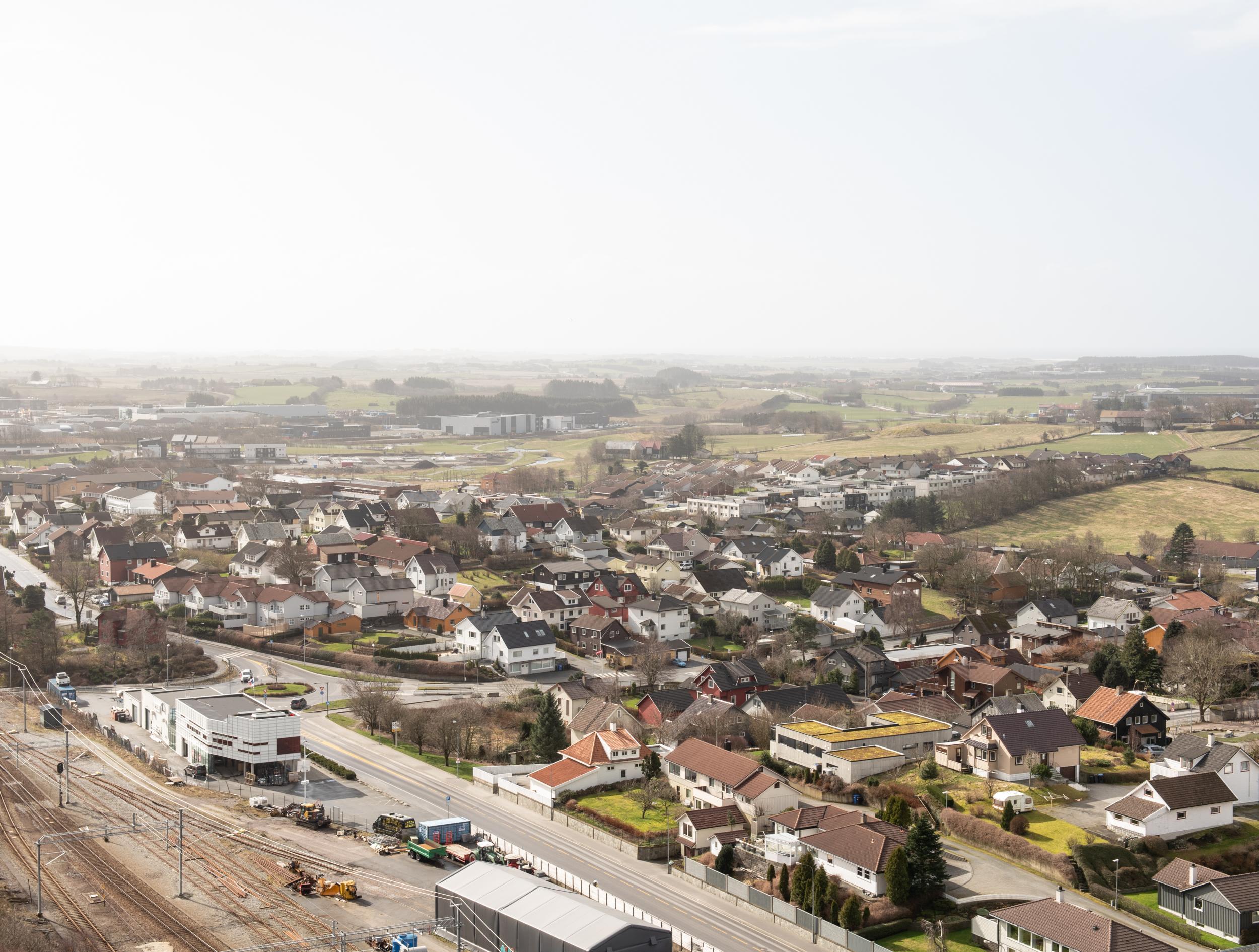 The city of Bryne, where Ueland grew up