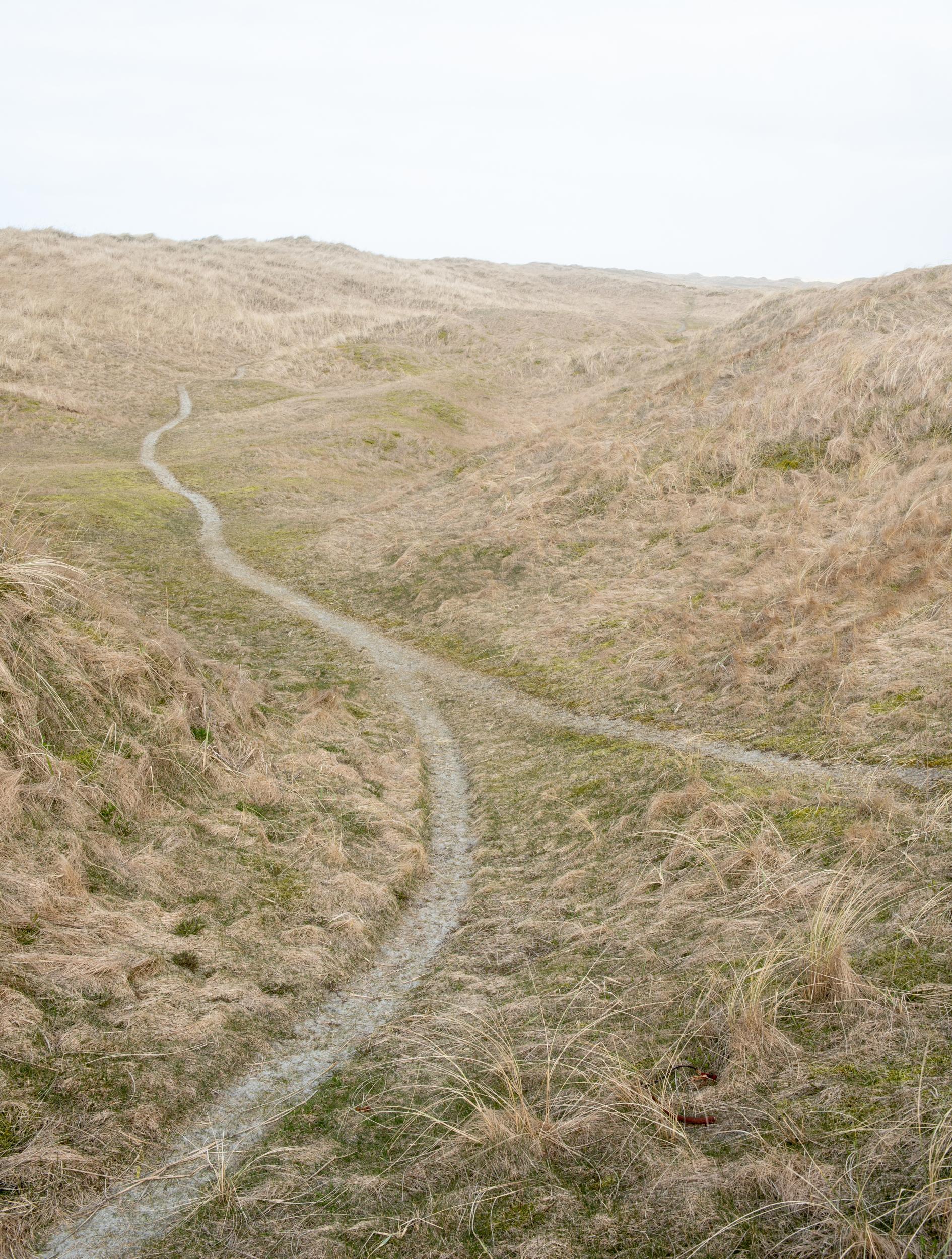 A path at Orrestranda beach, one of Maren Ueland’s favourite spots in the Norwegian countryside near Bryne