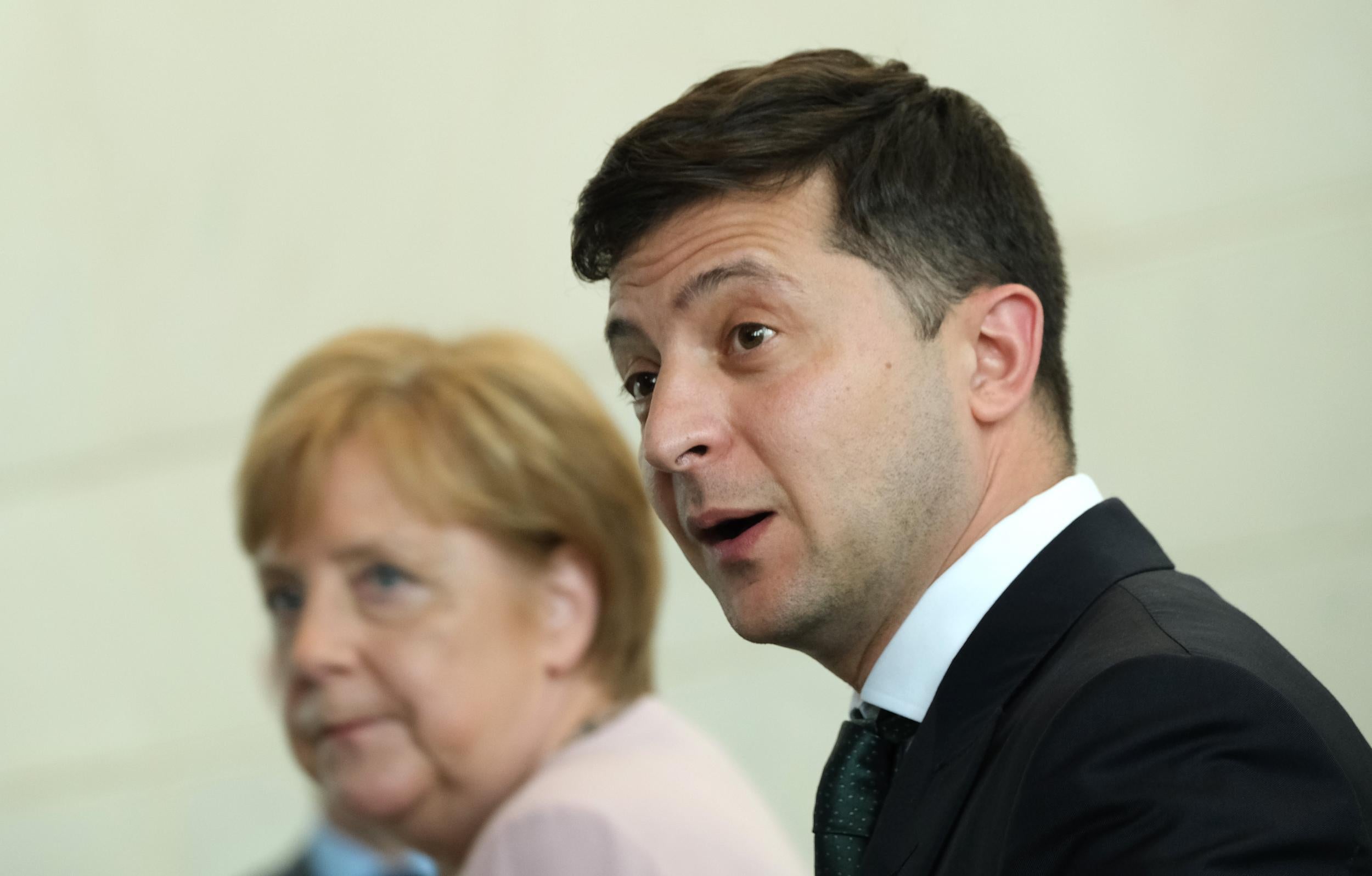 Ukraine’s president lobbied Angela Merkel over the issue