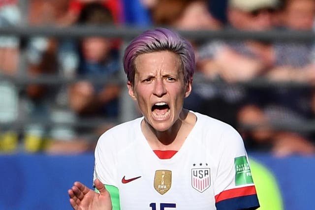 Megan Rapinoe has not joined in during The Star-Spangled Banner