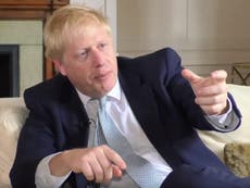 Boris Johnson admits painting wooden boxes to look like buses for fun