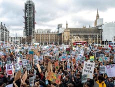 Thousands of climate change demonstrators to march on parliament