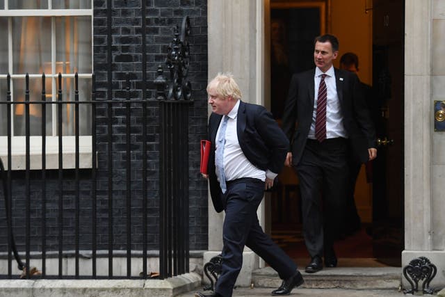 Boris Johnson (left) and Jeremy Hunt are going head to head in the Tory leadership race